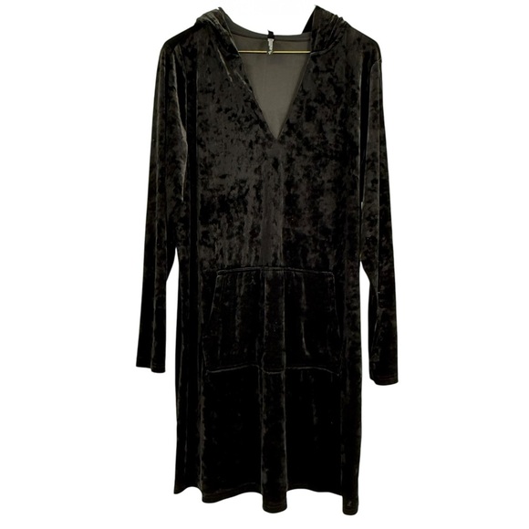 torrid Other - Torrid Crushed Velvet Sleep Gown Hooded Chemise Black Size Large  (Torrid 0)